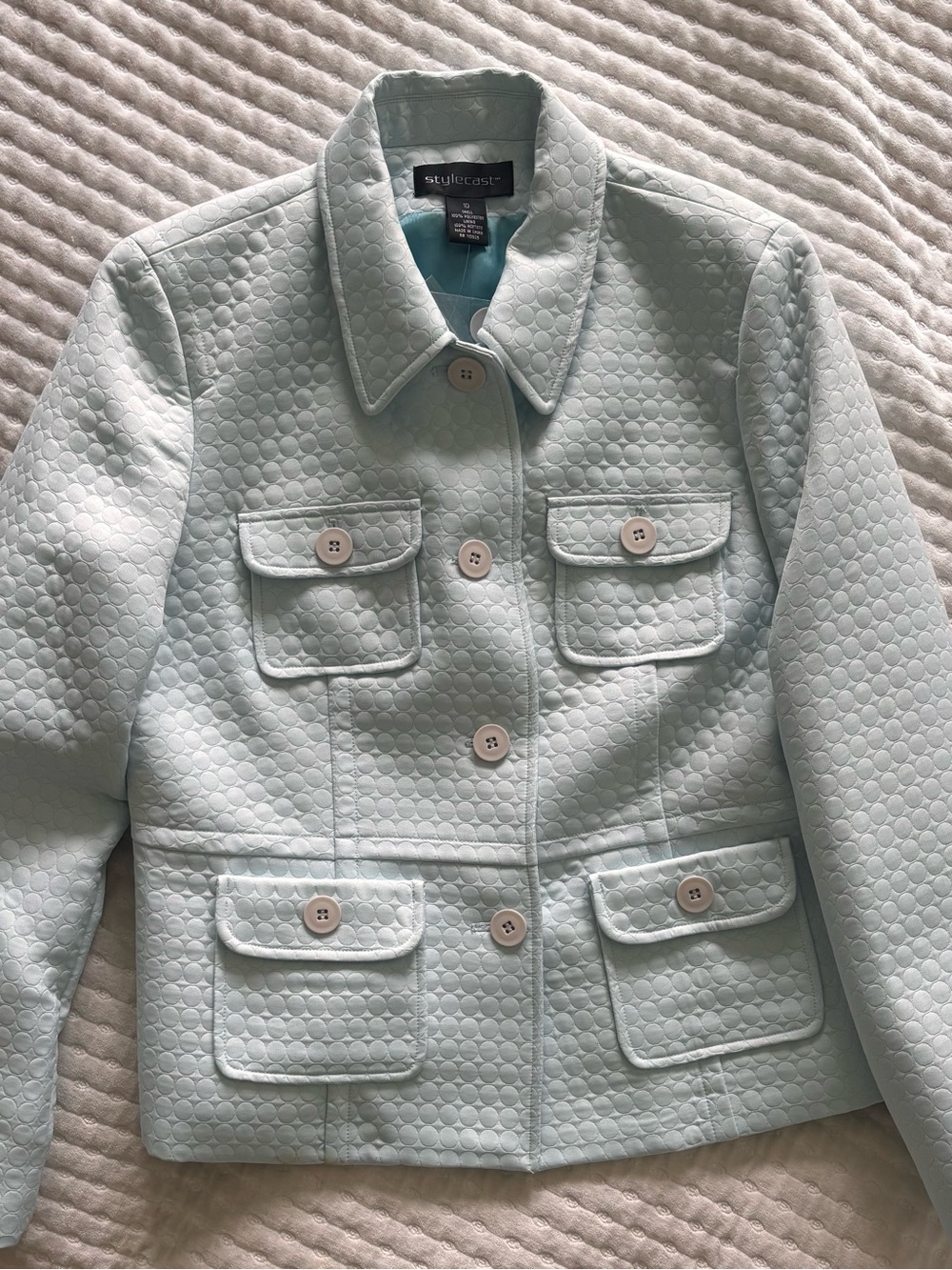 Stylecast Quilted Button-Front Blazer